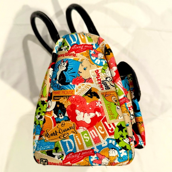 Disney Parks Handbag Classics Collage Purse Mickey Mouse and Friends Dumbo Bambi - Picture 3 of 9